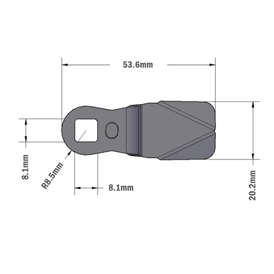 50-104-0 MODULAR SOLUTIONS HANDLE PART CAM LATCH (+4 OFFSET)